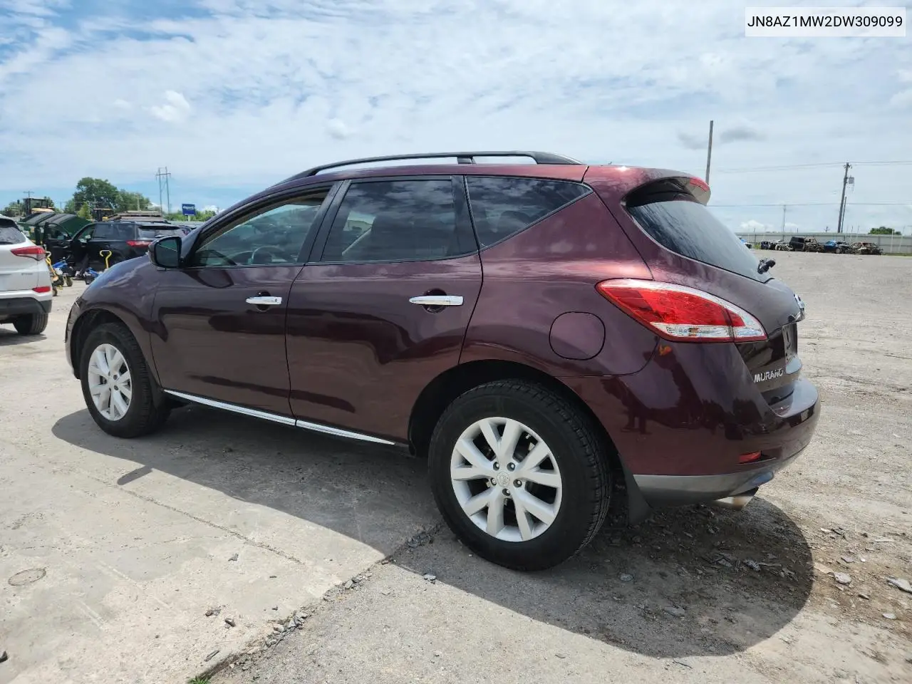 2013 Nissan Murano S VIN: JN8AZ1MW2DW309099 Lot: 63266075