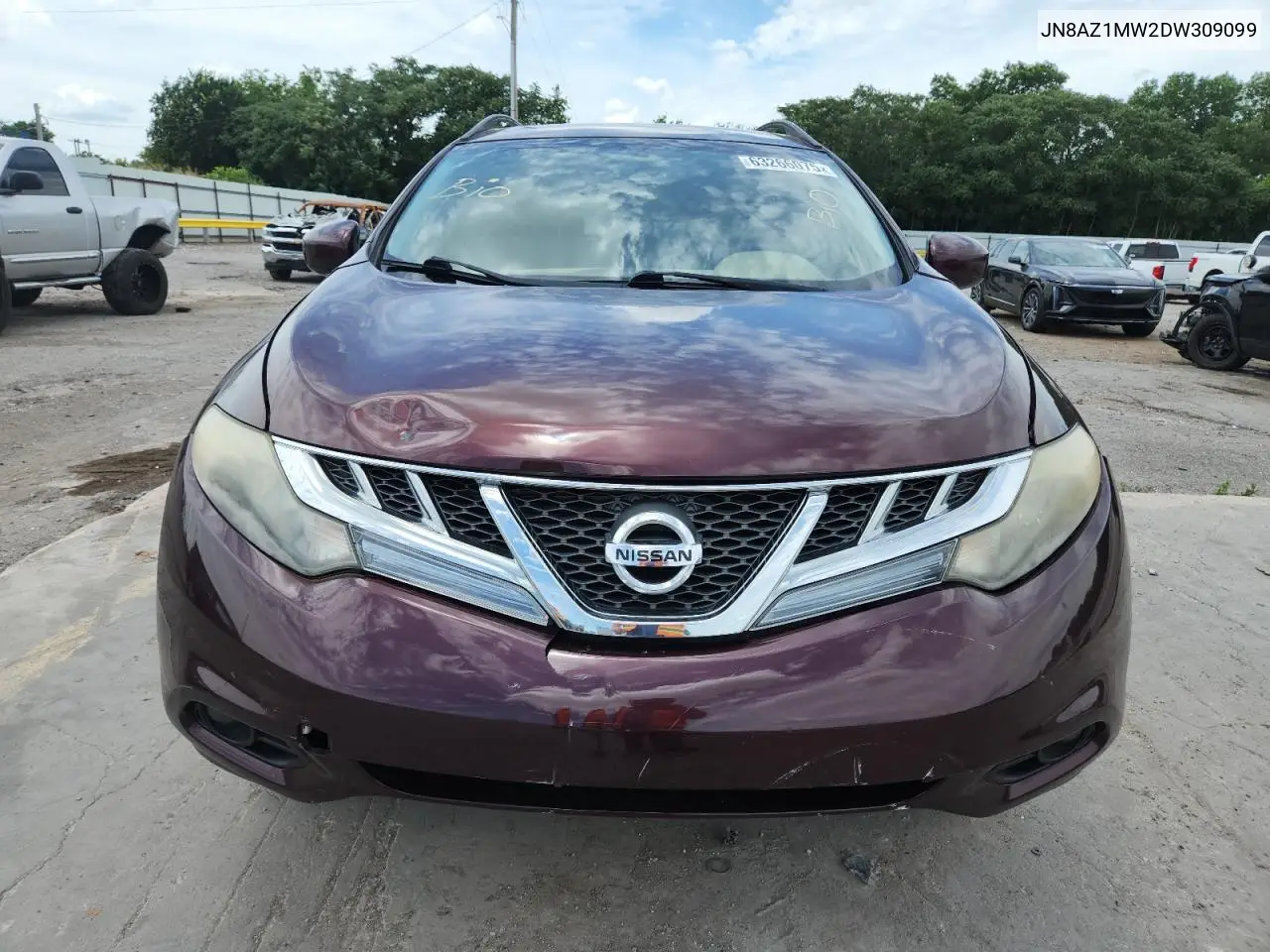 2013 Nissan Murano S VIN: JN8AZ1MW2DW309099 Lot: 63266075