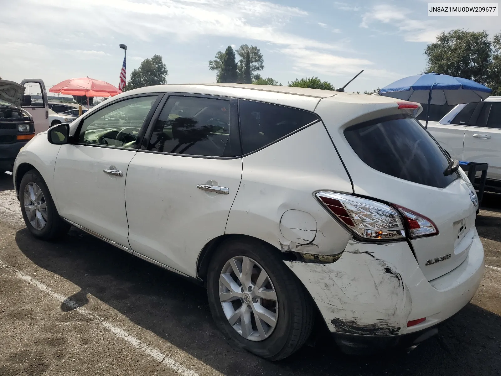 2013 Nissan Murano S VIN: JN8AZ1MU0DW209677 Lot: 66525584