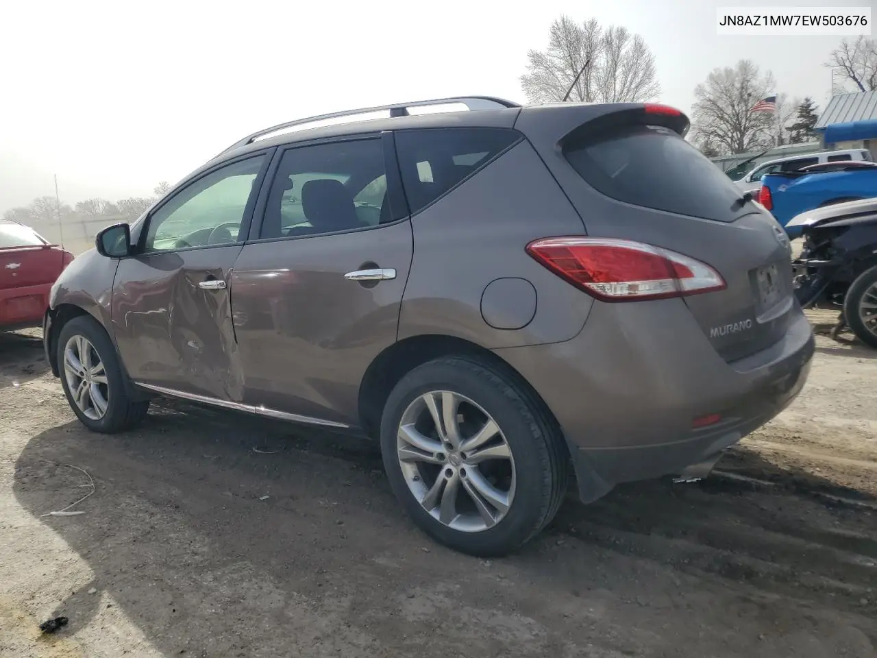 2014 Nissan Murano S VIN: JN8AZ1MW7EW503676 Lot: 49082375