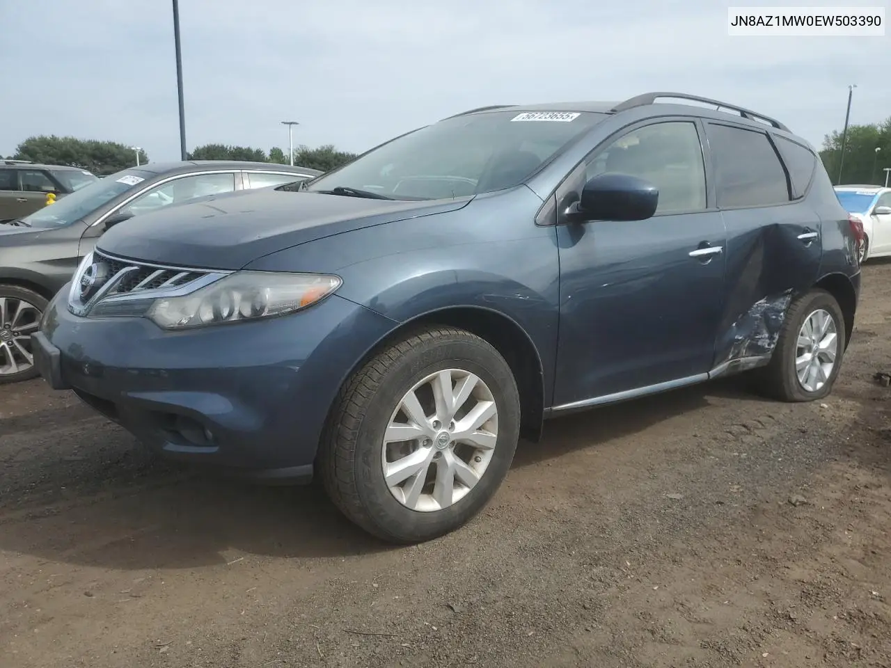 2014 Nissan Murano S VIN: JN8AZ1MW0EW503390 Lot: 56723655