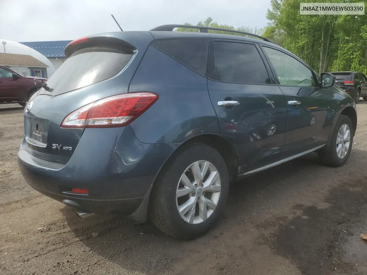 2014 Nissan Murano S VIN: JN8AZ1MW0EW503390 Lot: 56723655