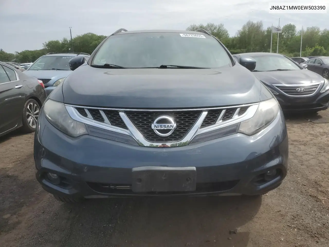 2014 Nissan Murano S VIN: JN8AZ1MW0EW503390 Lot: 56723655