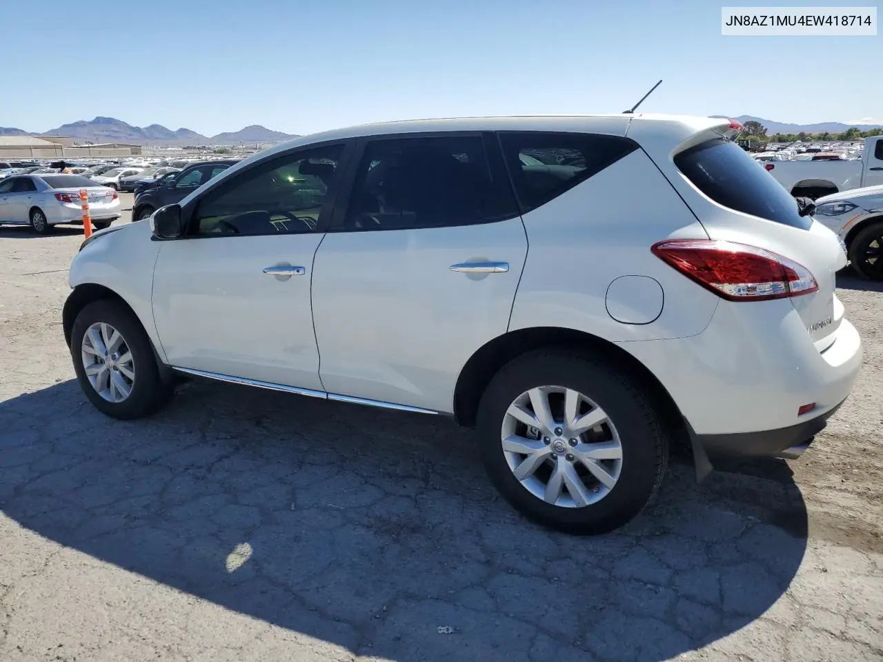 2014 Nissan Murano S VIN: JN8AZ1MU4EW418714 Lot: 56970035
