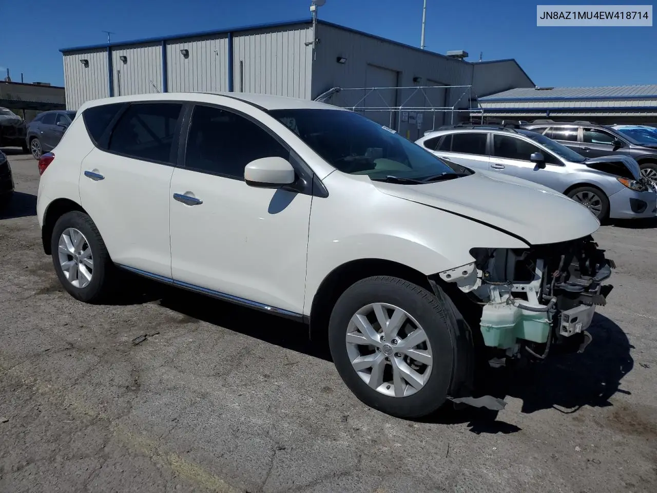 2014 Nissan Murano S VIN: JN8AZ1MU4EW418714 Lot: 56970035