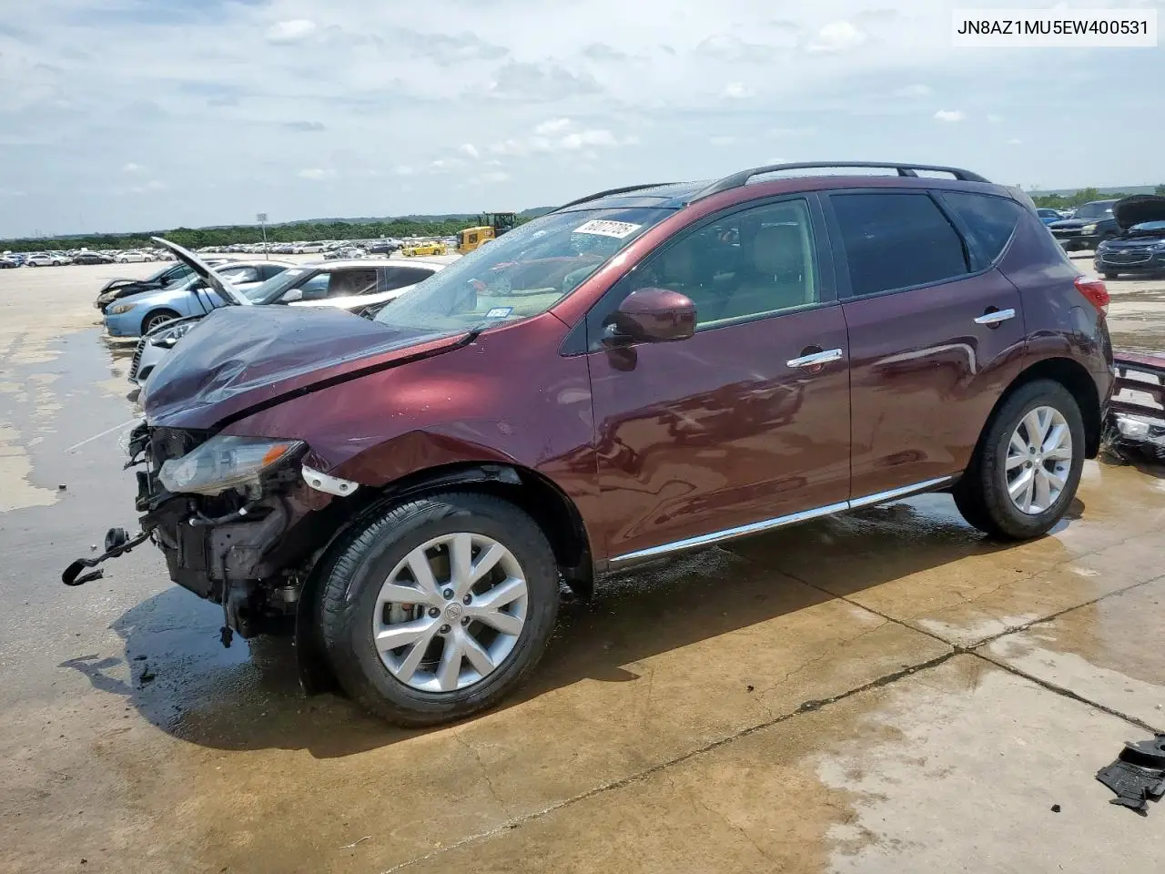 2014 Nissan Murano S VIN: JN8AZ1MU5EW400531 Lot: 60072705
