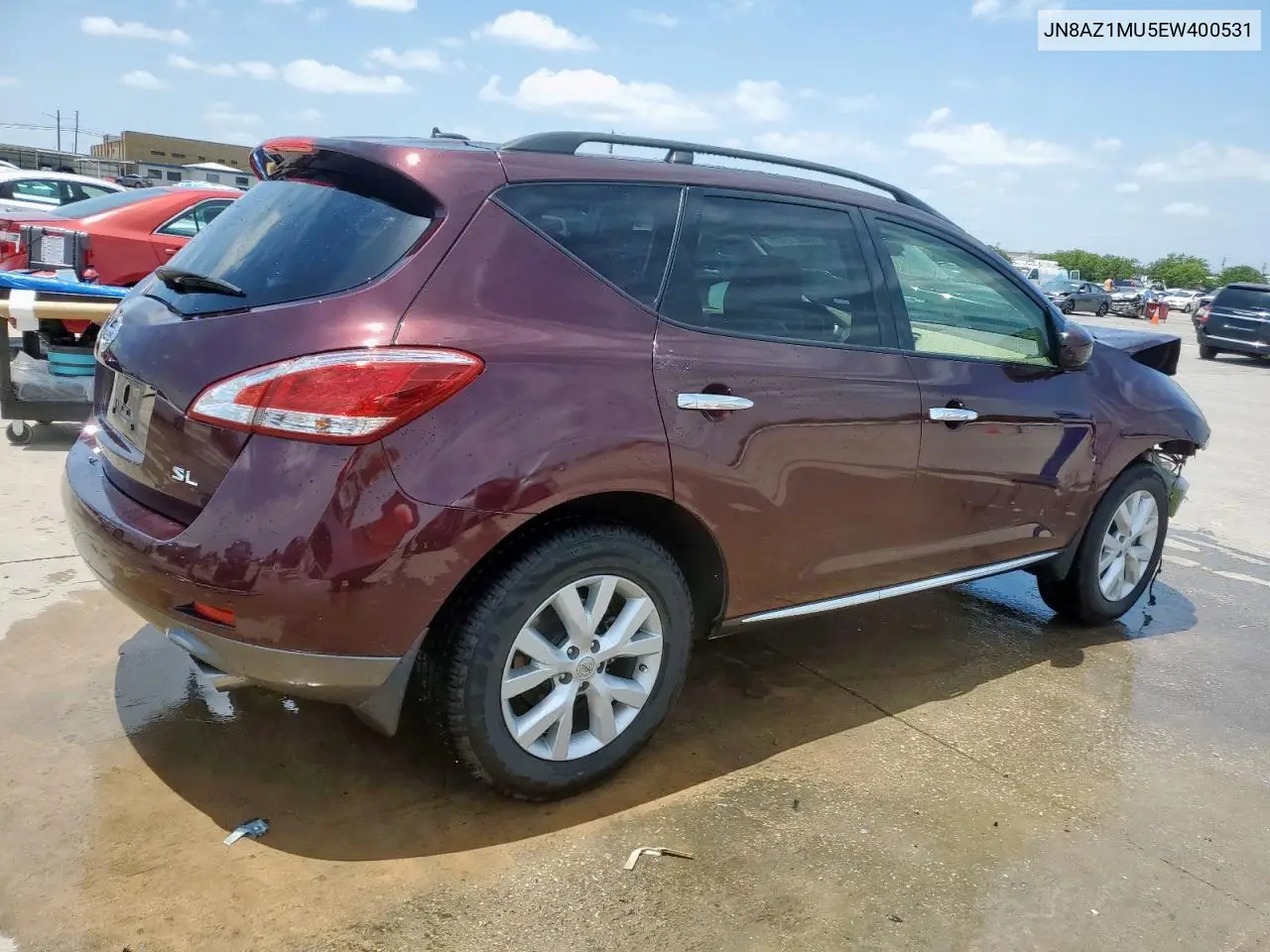 2014 Nissan Murano S VIN: JN8AZ1MU5EW400531 Lot: 60072705