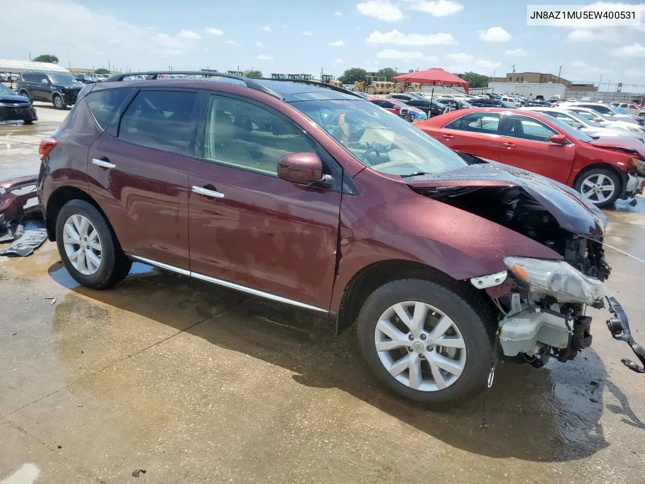 2014 Nissan Murano S VIN: JN8AZ1MU5EW400531 Lot: 60072705