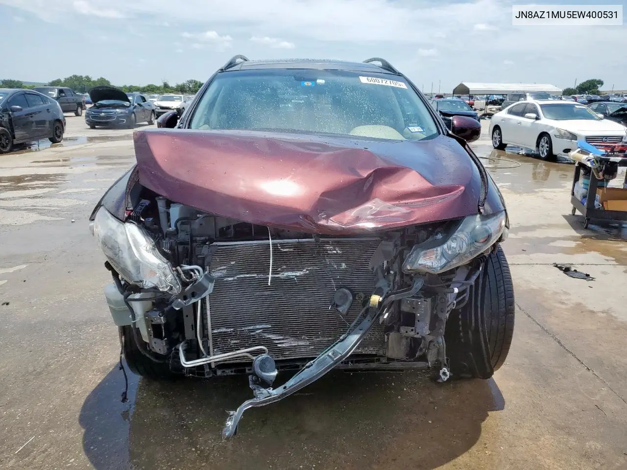 2014 Nissan Murano S VIN: JN8AZ1MU5EW400531 Lot: 60072705