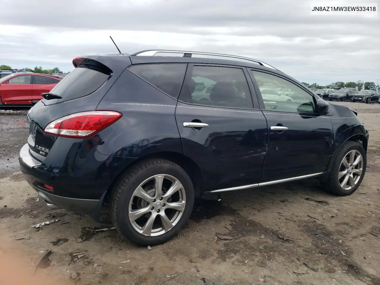 JN8AZ1MW3EW533418 2014 Nissan Murano S
