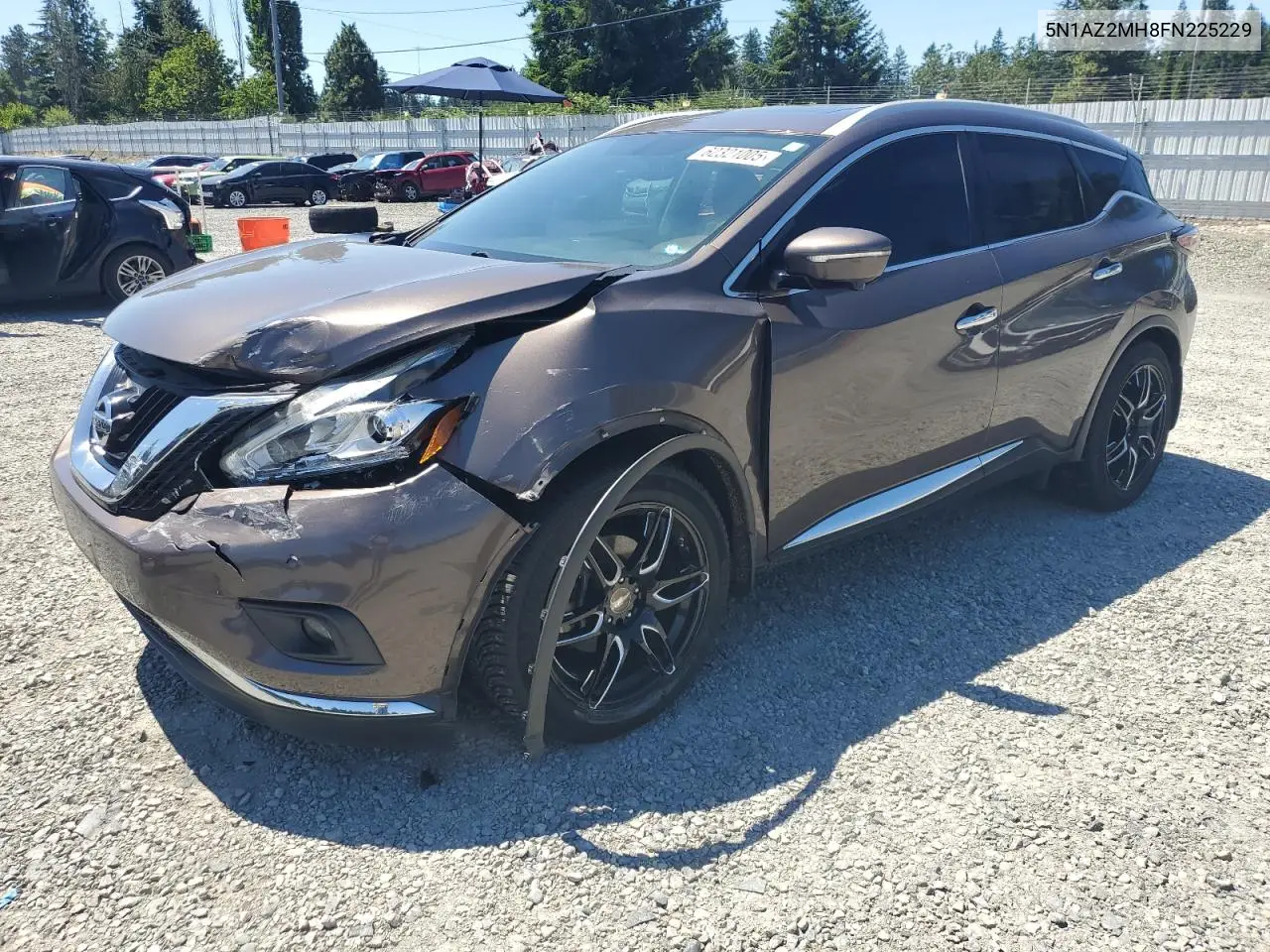 2015 Nissan Murano S VIN: 5N1AZ2MH8FN225229 Lot: 62321005