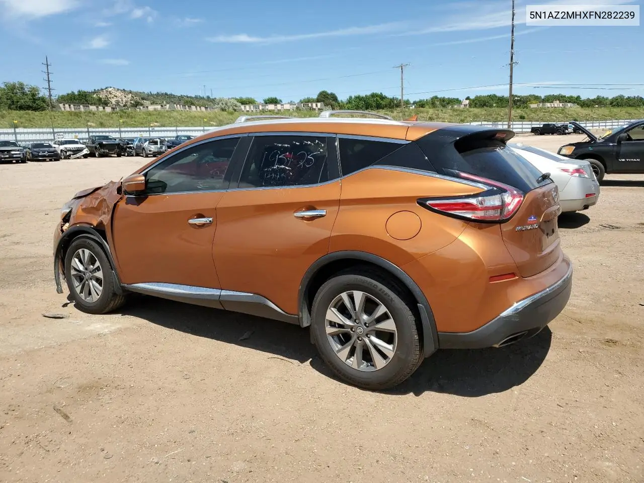 2015 Nissan Murano S VIN: 5N1AZ2MHXFN282239 Lot: 62960725