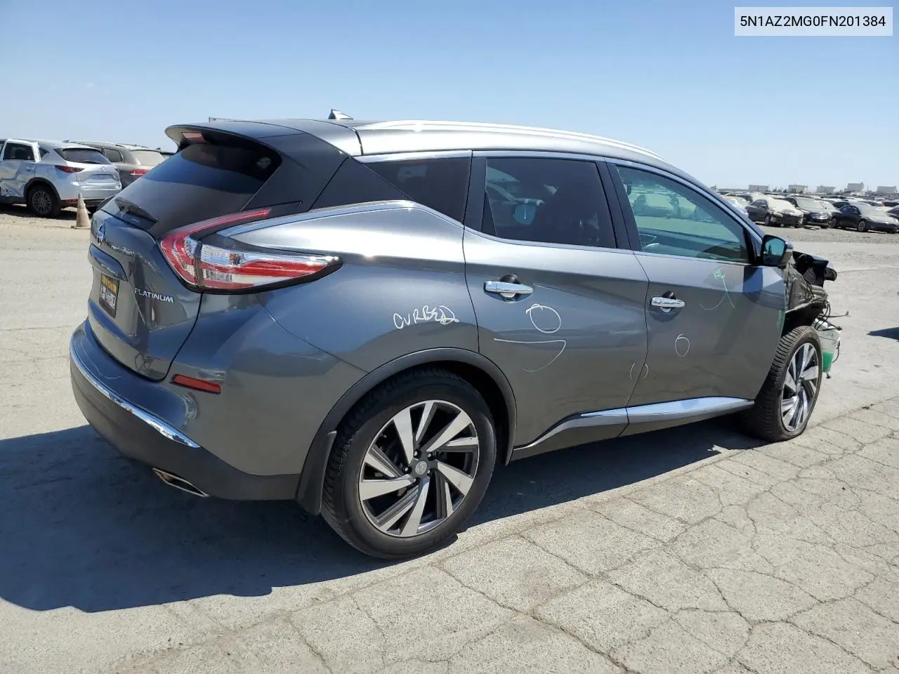 2015 Nissan Murano S VIN: 5N1AZ2MG0FN201384 Lot: 63094025