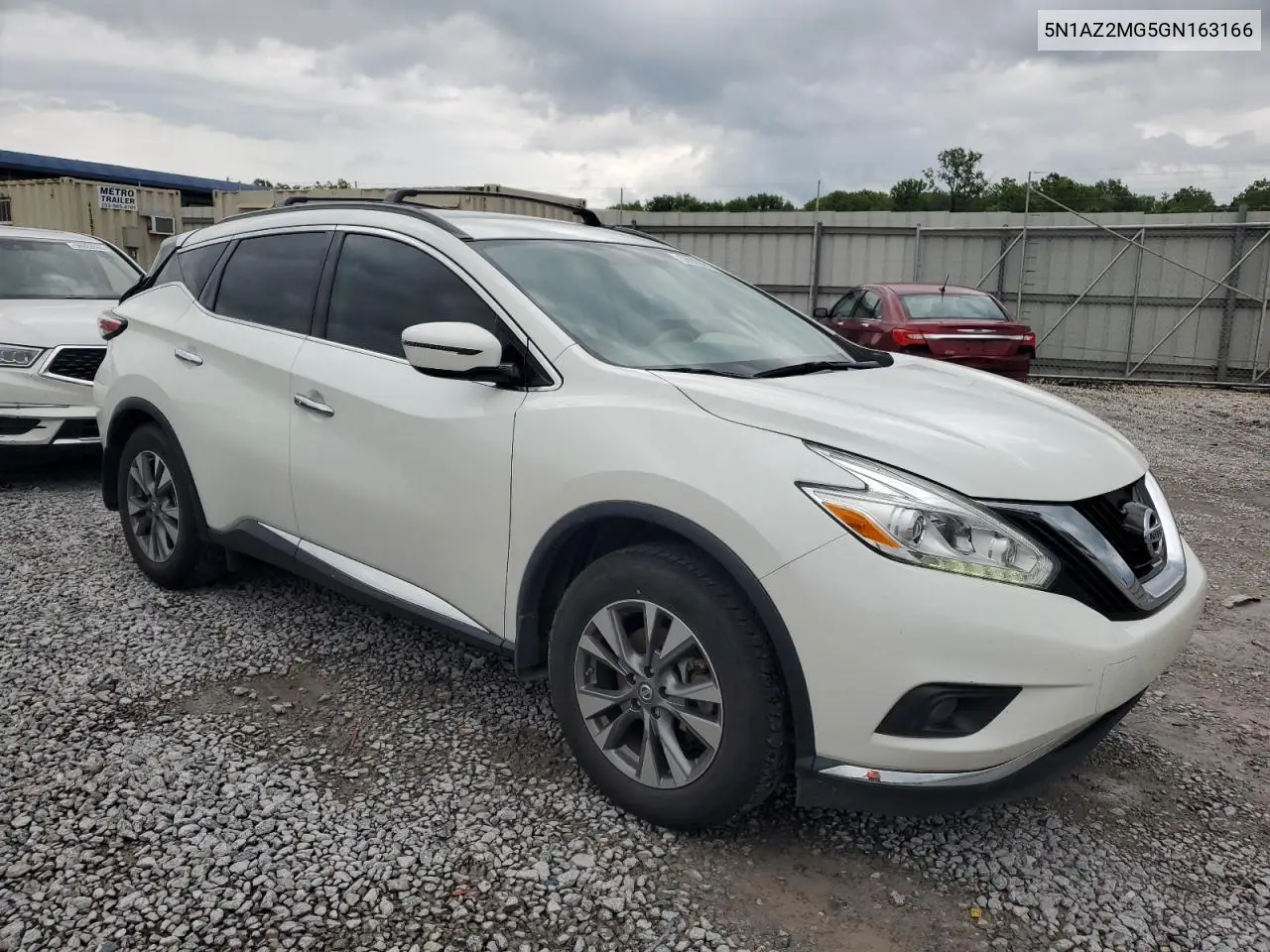 2016 Nissan Murano S VIN: 5N1AZ2MG5GN163166 Lot: 56920095