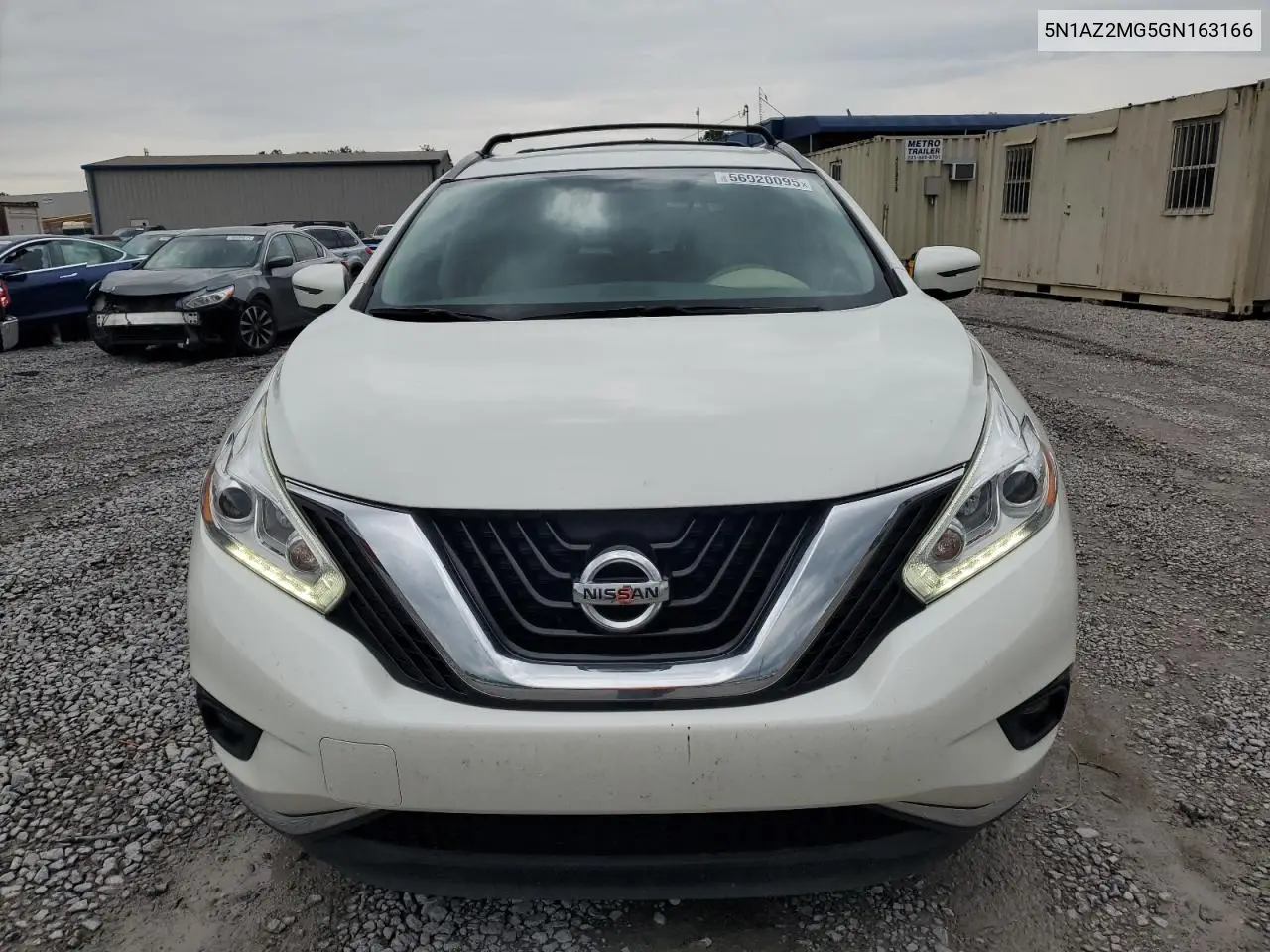 2016 Nissan Murano S VIN: 5N1AZ2MG5GN163166 Lot: 56920095