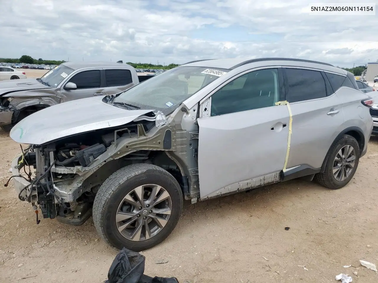2016 Nissan Murano S VIN: 5N1AZ2MG6GN114154 Lot: 62864985