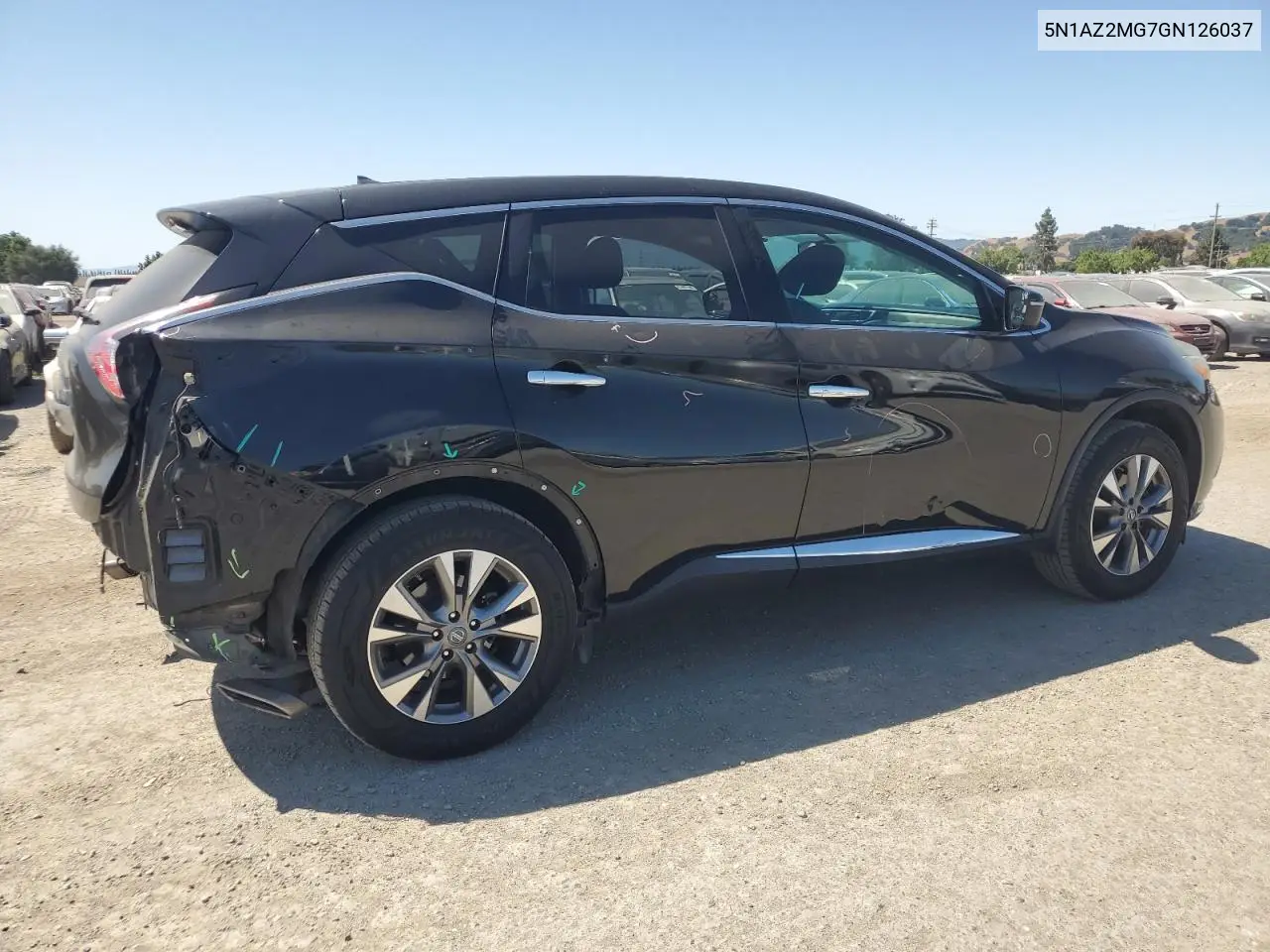 2016 Nissan Murano S VIN: 5N1AZ2MG7GN126037 Lot: 62959735