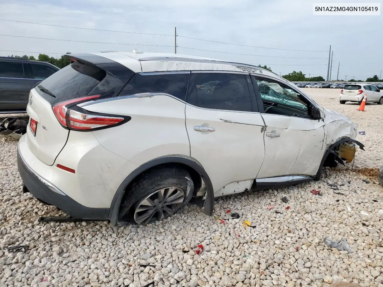 2016 Nissan Murano S VIN: 5N1AZ2MG4GN105419 Lot: 63127625