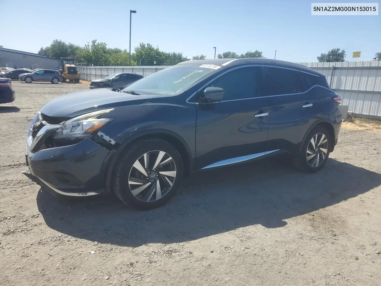 2016 Nissan Murano S VIN: 5N1AZ2MG0GN153015 Lot: 63136735