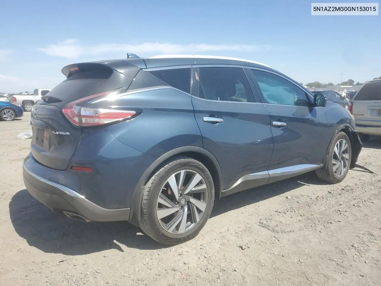 2016 Nissan Murano S VIN: 5N1AZ2MG0GN153015 Lot: 63136735