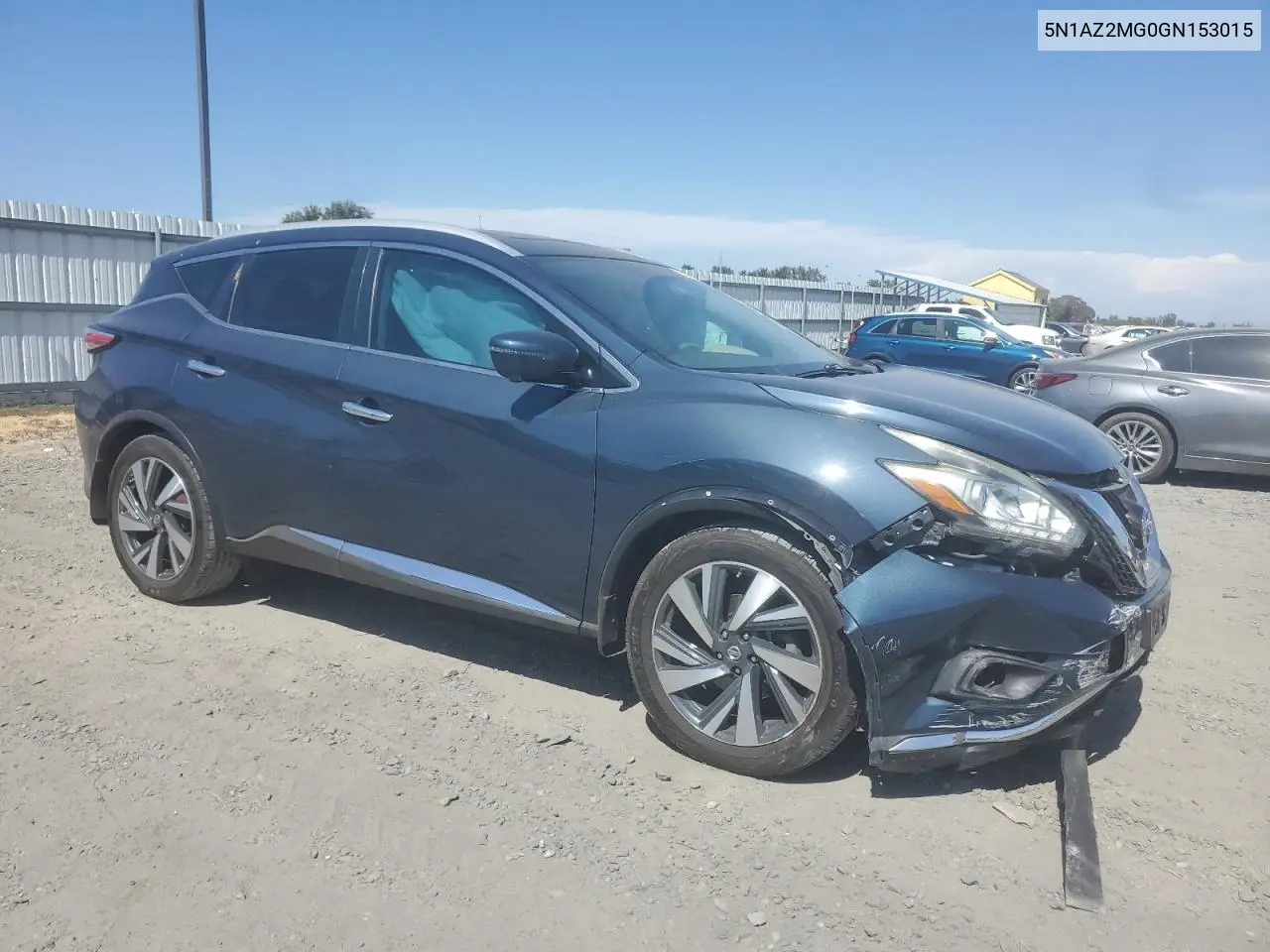 2016 Nissan Murano S VIN: 5N1AZ2MG0GN153015 Lot: 63136735