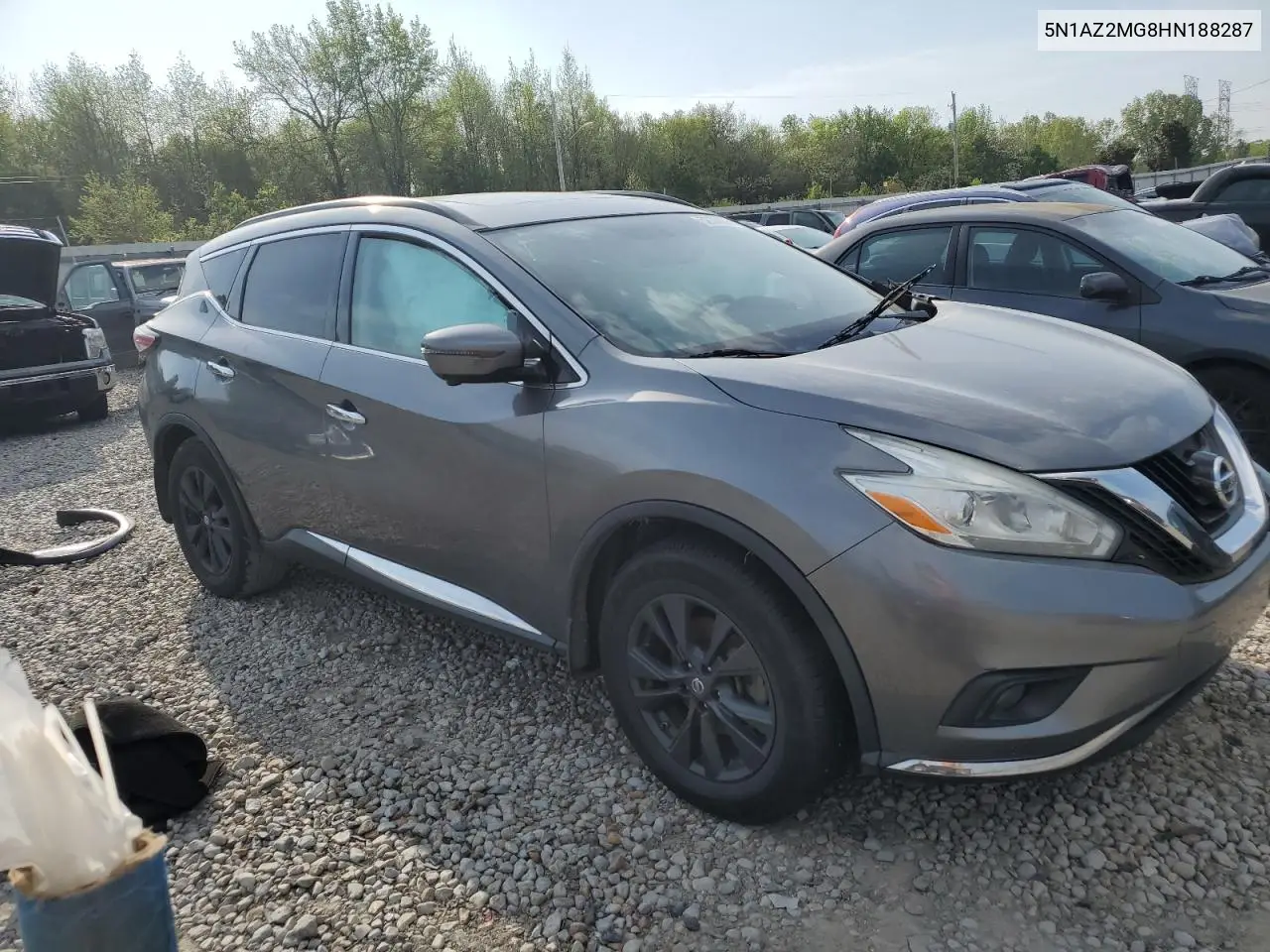 2017 Nissan Murano S VIN: 5N1AZ2MG8HN188287 Lot: 52535385