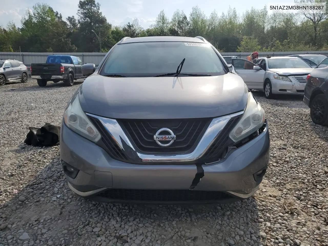 2017 Nissan Murano S VIN: 5N1AZ2MG8HN188287 Lot: 52535385
