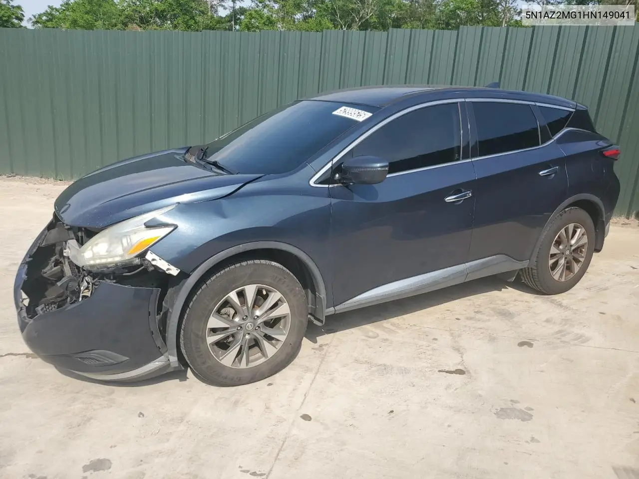 2017 Nissan Murano S VIN: 5N1AZ2MG1HN149041 Lot: 52999525