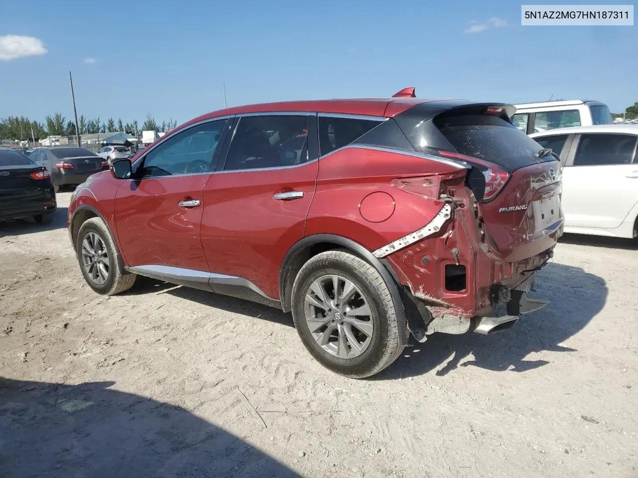 2017 Nissan Murano S VIN: 5N1AZ2MG7HN187311 Lot: 56633115