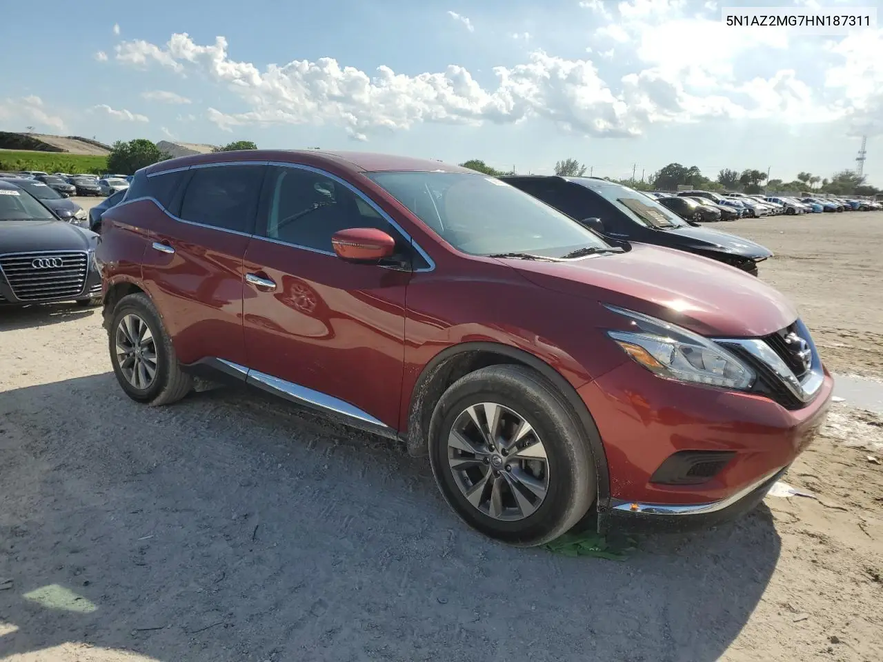 2017 Nissan Murano S VIN: 5N1AZ2MG7HN187311 Lot: 56633115