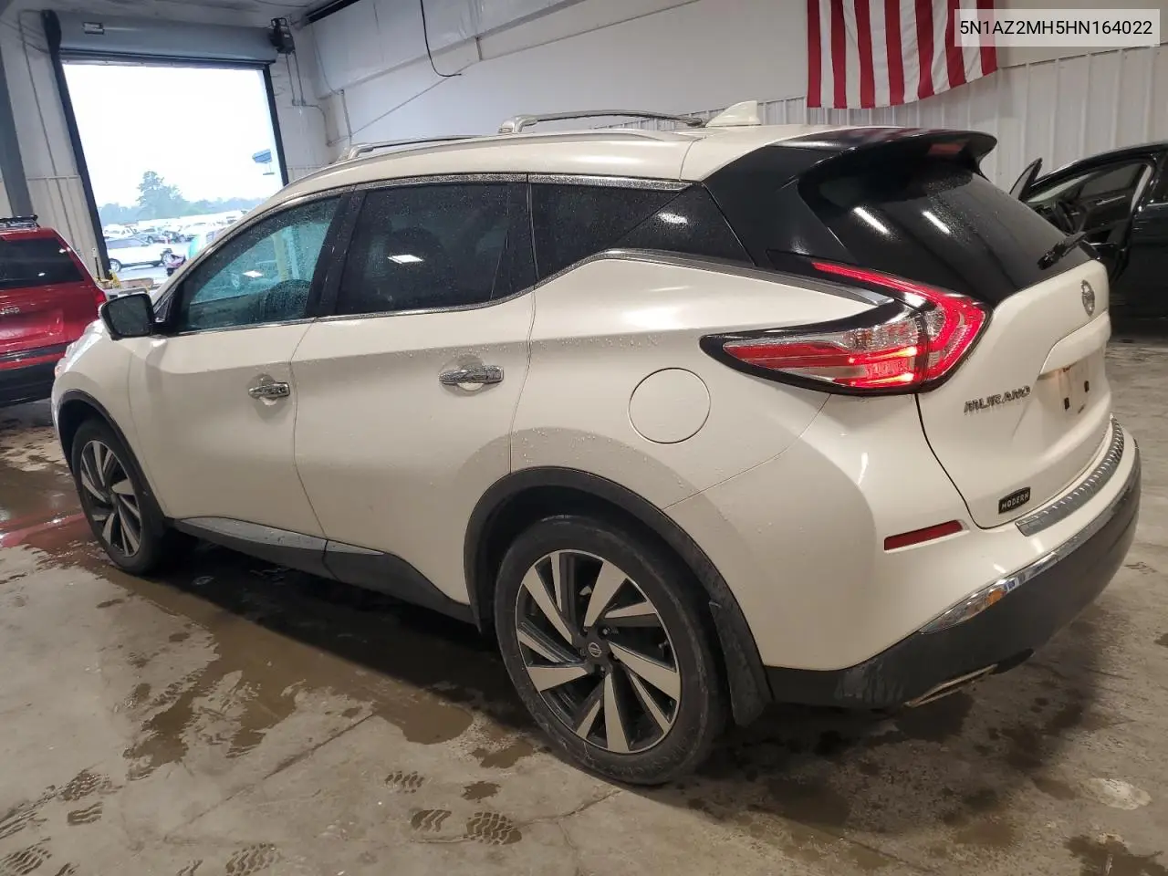 2017 Nissan Murano S VIN: 5N1AZ2MH5HN164022 Lot: 56672855