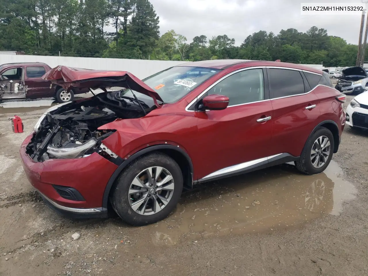2017 Nissan Murano S VIN: 5N1AZ2MH1HN153292 Lot: 56740665