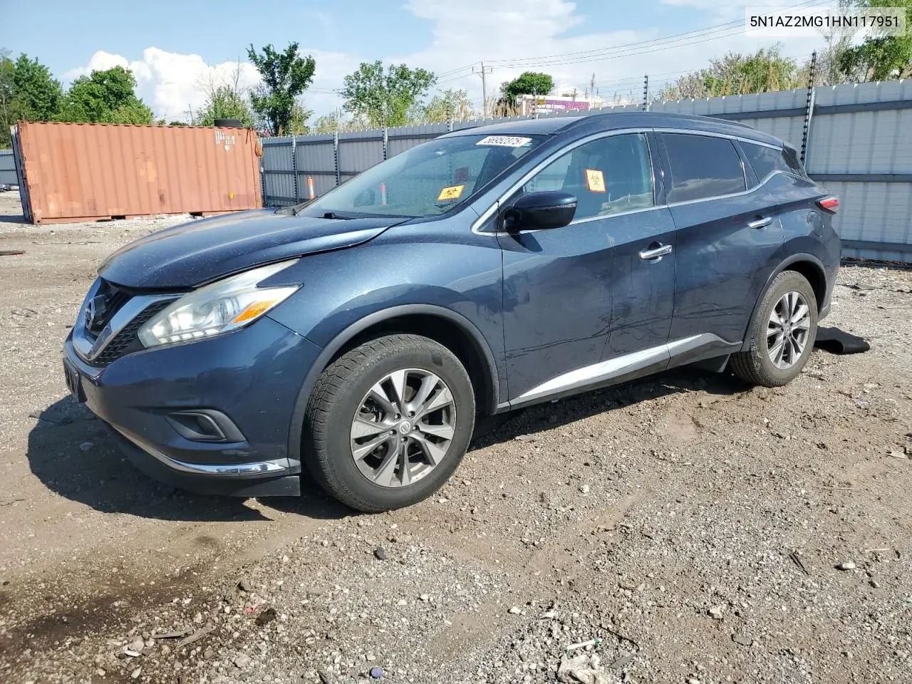 2017 Nissan Murano S VIN: 5N1AZ2MG1HN117951 Lot: 56952375