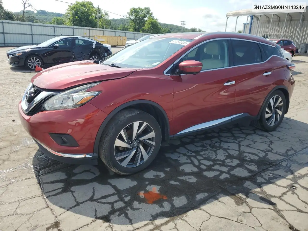 2017 Nissan Murano S VIN: 5N1AZ2MG0HN143246 Lot: 61864695