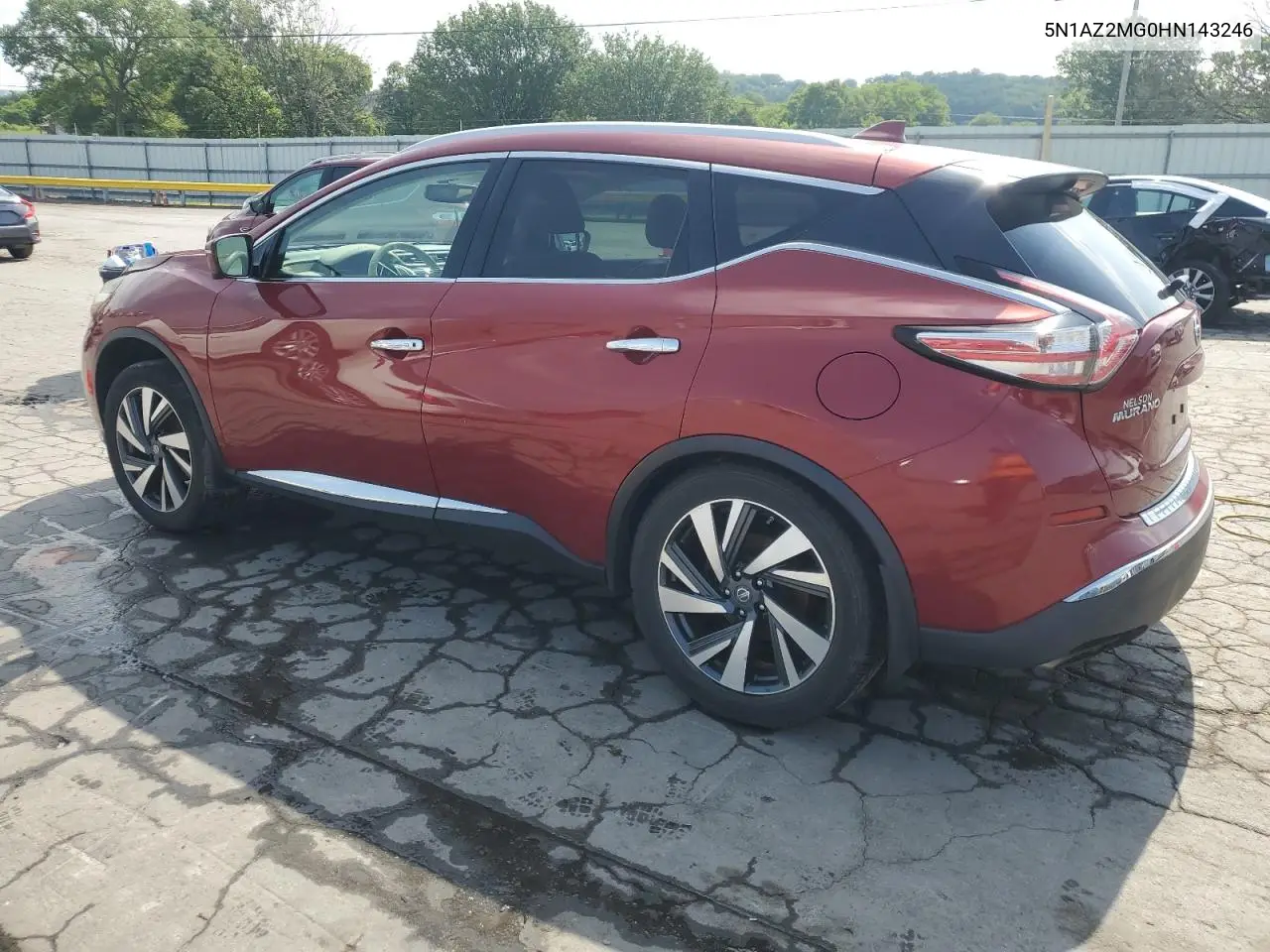 2017 Nissan Murano S VIN: 5N1AZ2MG0HN143246 Lot: 61864695
