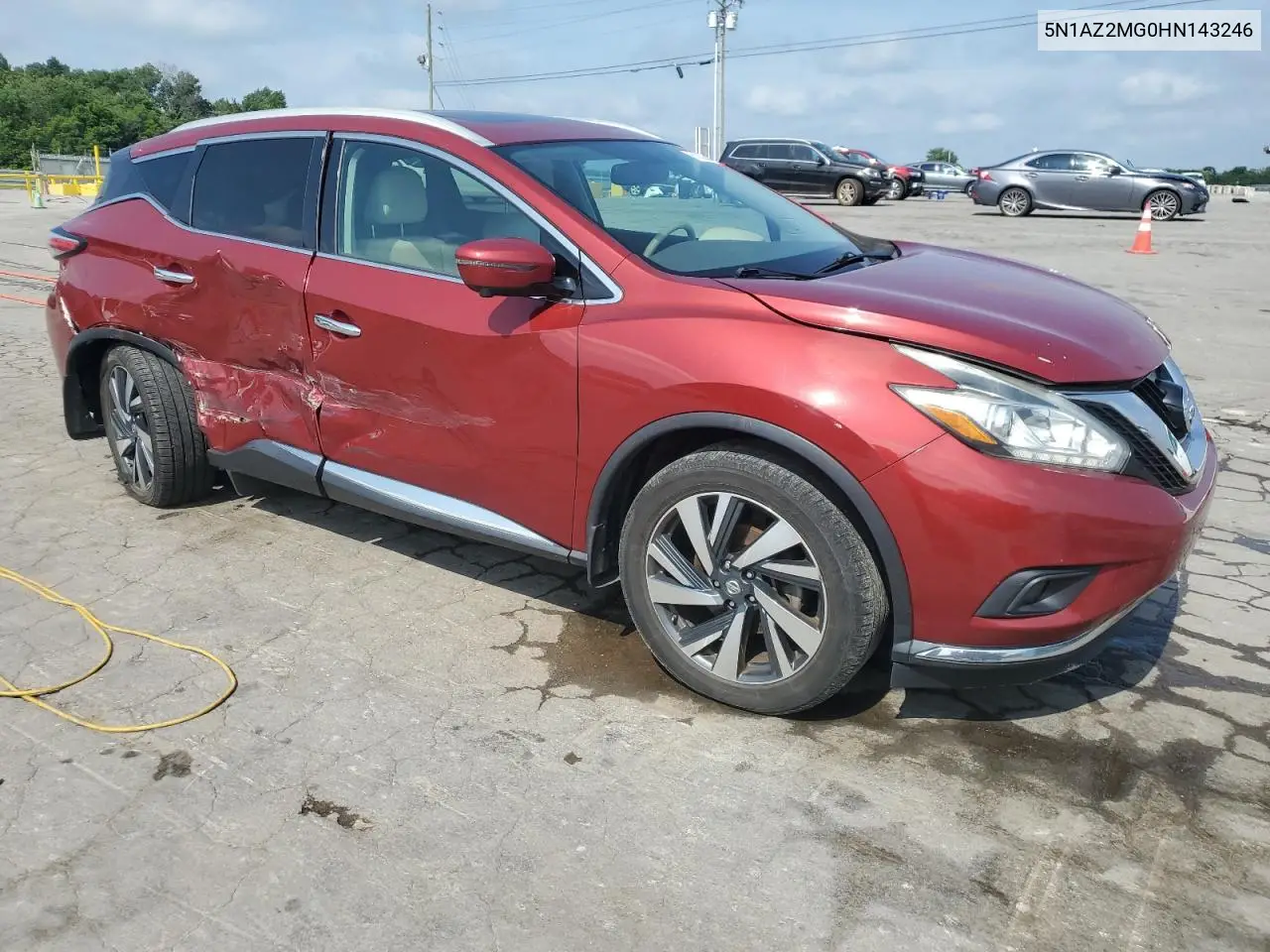 2017 Nissan Murano S VIN: 5N1AZ2MG0HN143246 Lot: 61864695