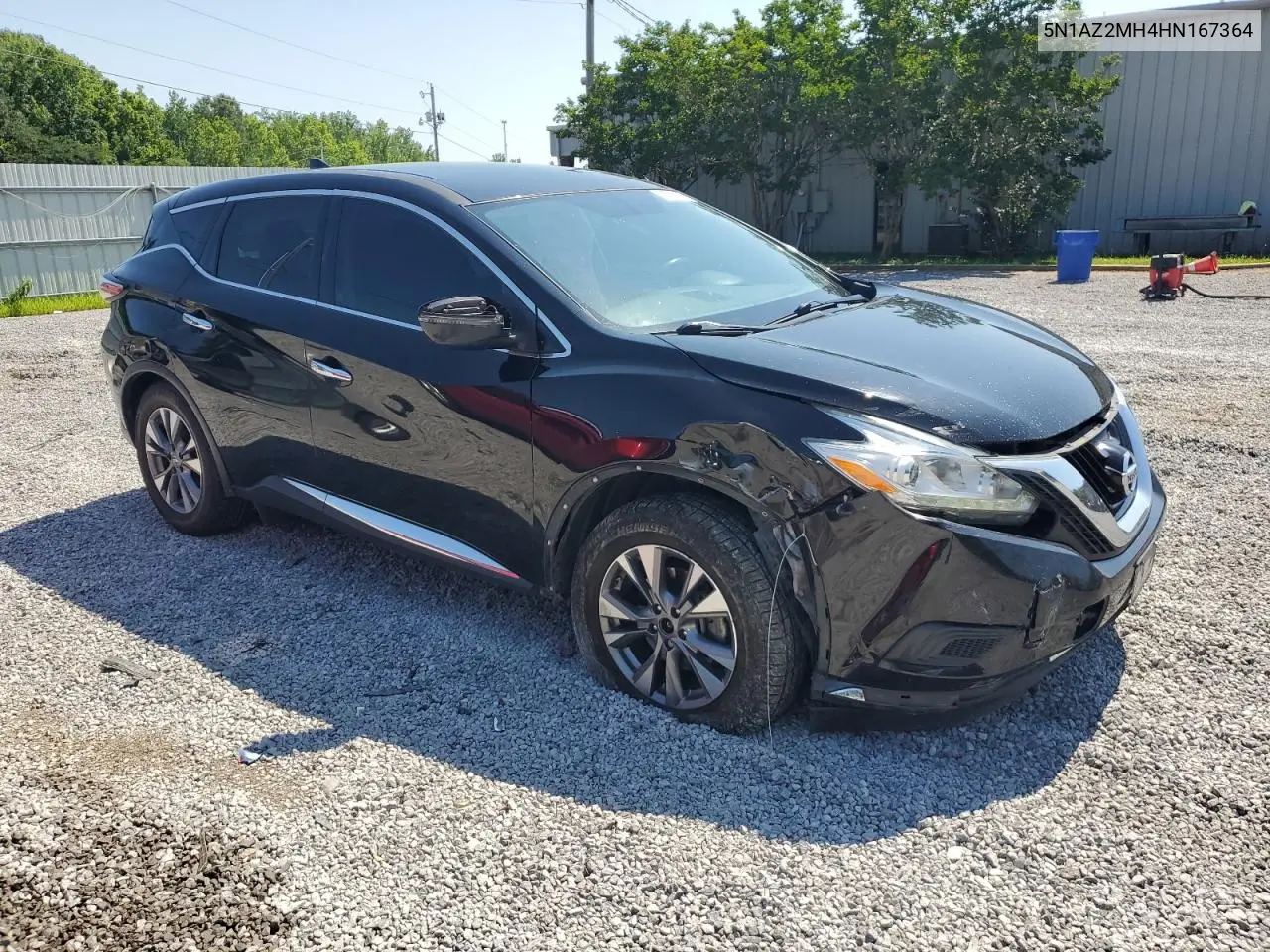 2017 Nissan Murano S VIN: 5N1AZ2MH4HN167364 Lot: 62369435