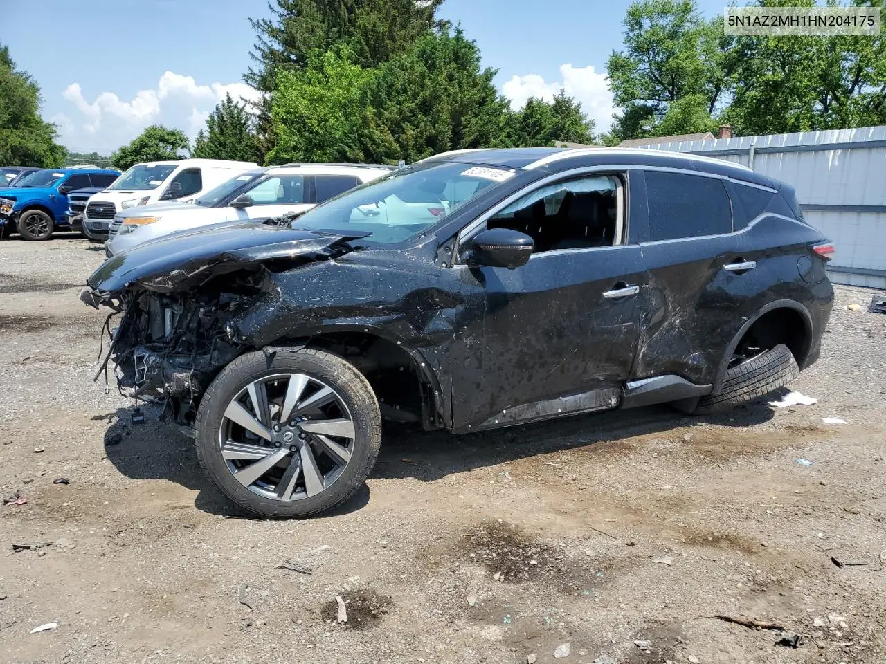 2017 Nissan Murano S VIN: 5N1AZ2MH1HN204175 Lot: 62381105