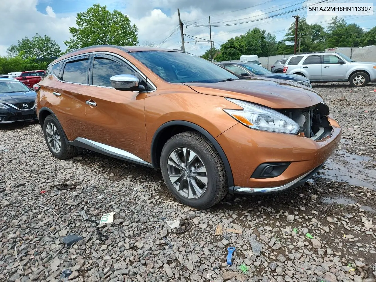 2017 Nissan Murano S VIN: 5N1AZ2MH8HN113307 Lot: 62498095