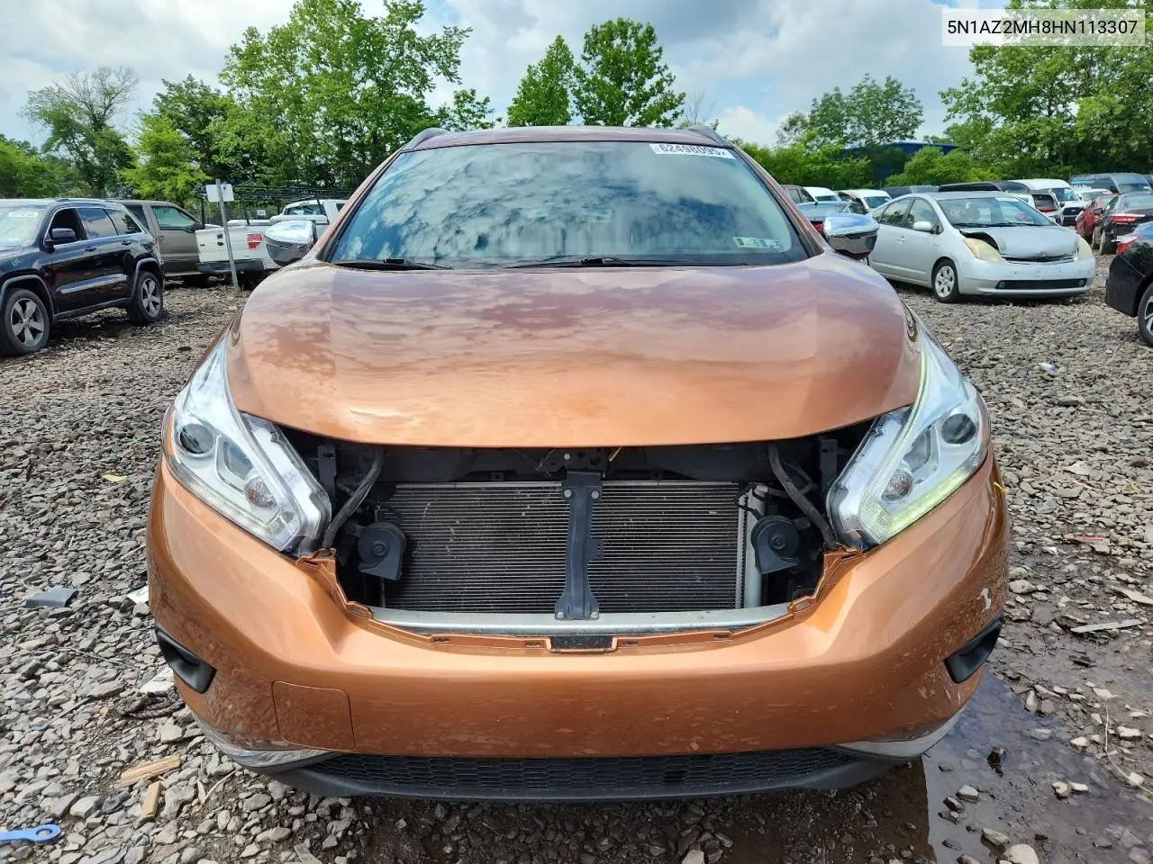 2017 Nissan Murano S VIN: 5N1AZ2MH8HN113307 Lot: 62498095
