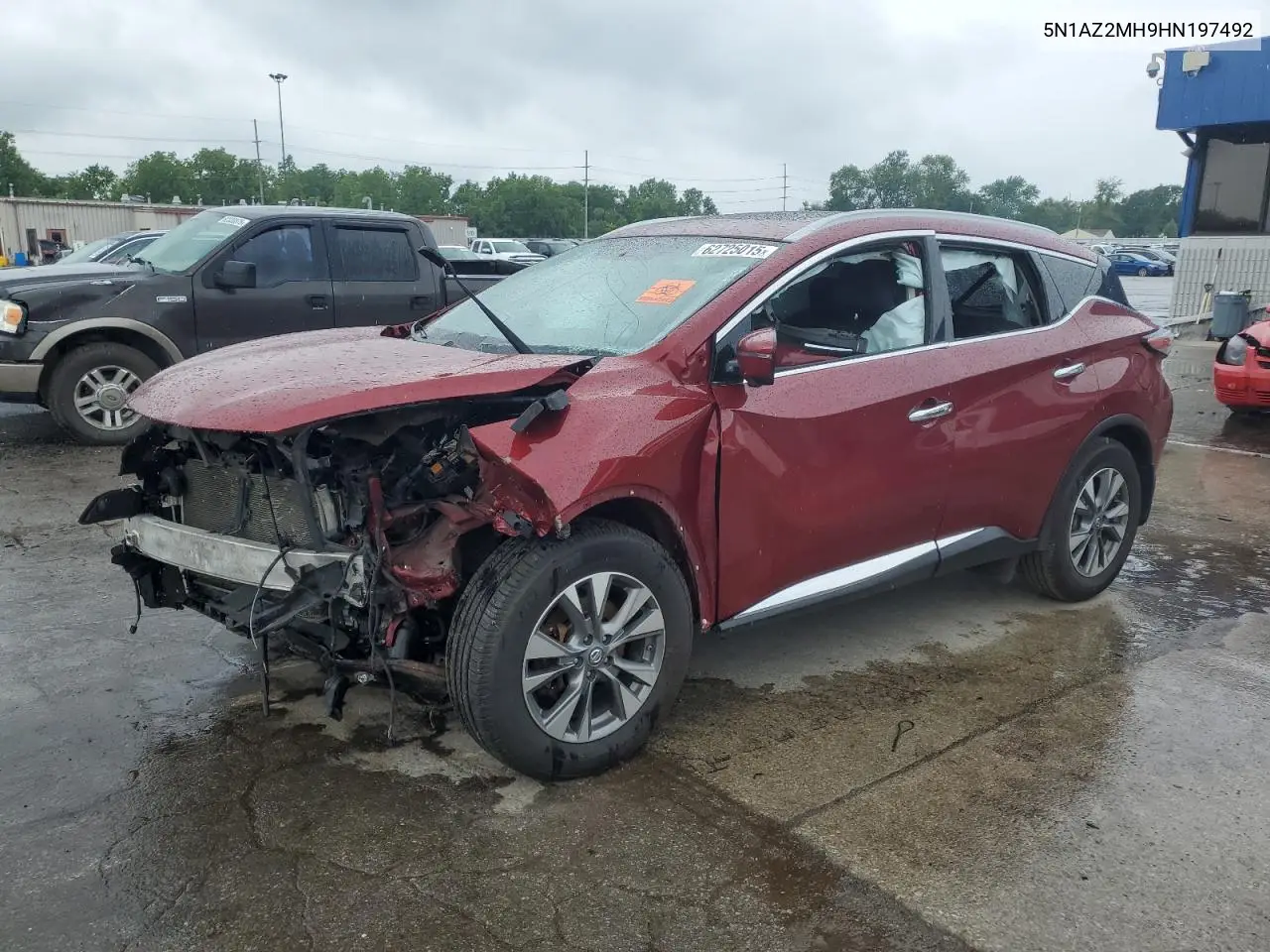 2017 Nissan Murano S VIN: 5N1AZ2MH9HN197492 Lot: 62725015