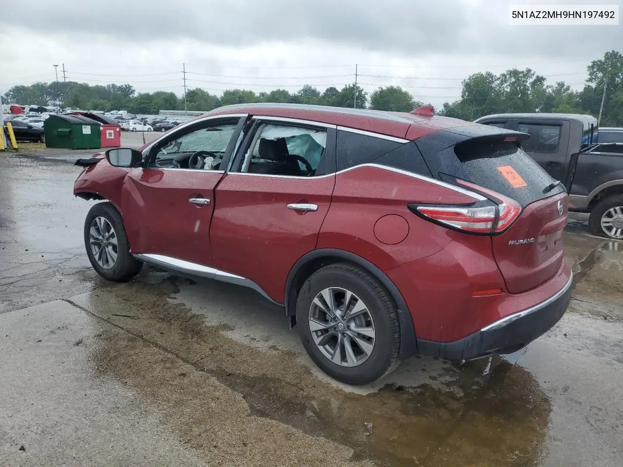 2017 Nissan Murano S VIN: 5N1AZ2MH9HN197492 Lot: 62725015