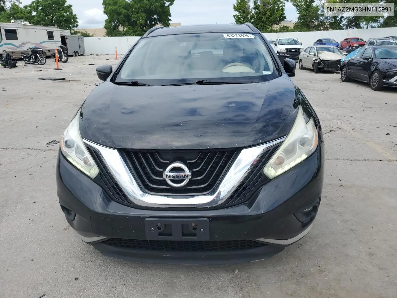 2017 Nissan Murano S VIN: 5N1AZ2MG3HN115991 Lot: 63273595
