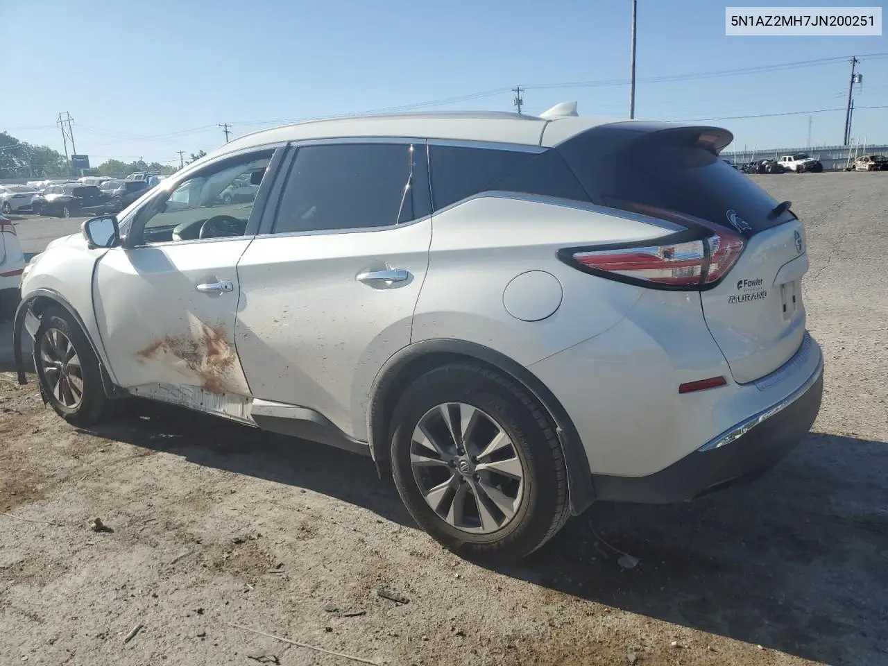 2018 Nissan Murano S VIN: 5N1AZ2MH7JN200251 Lot: 57030475