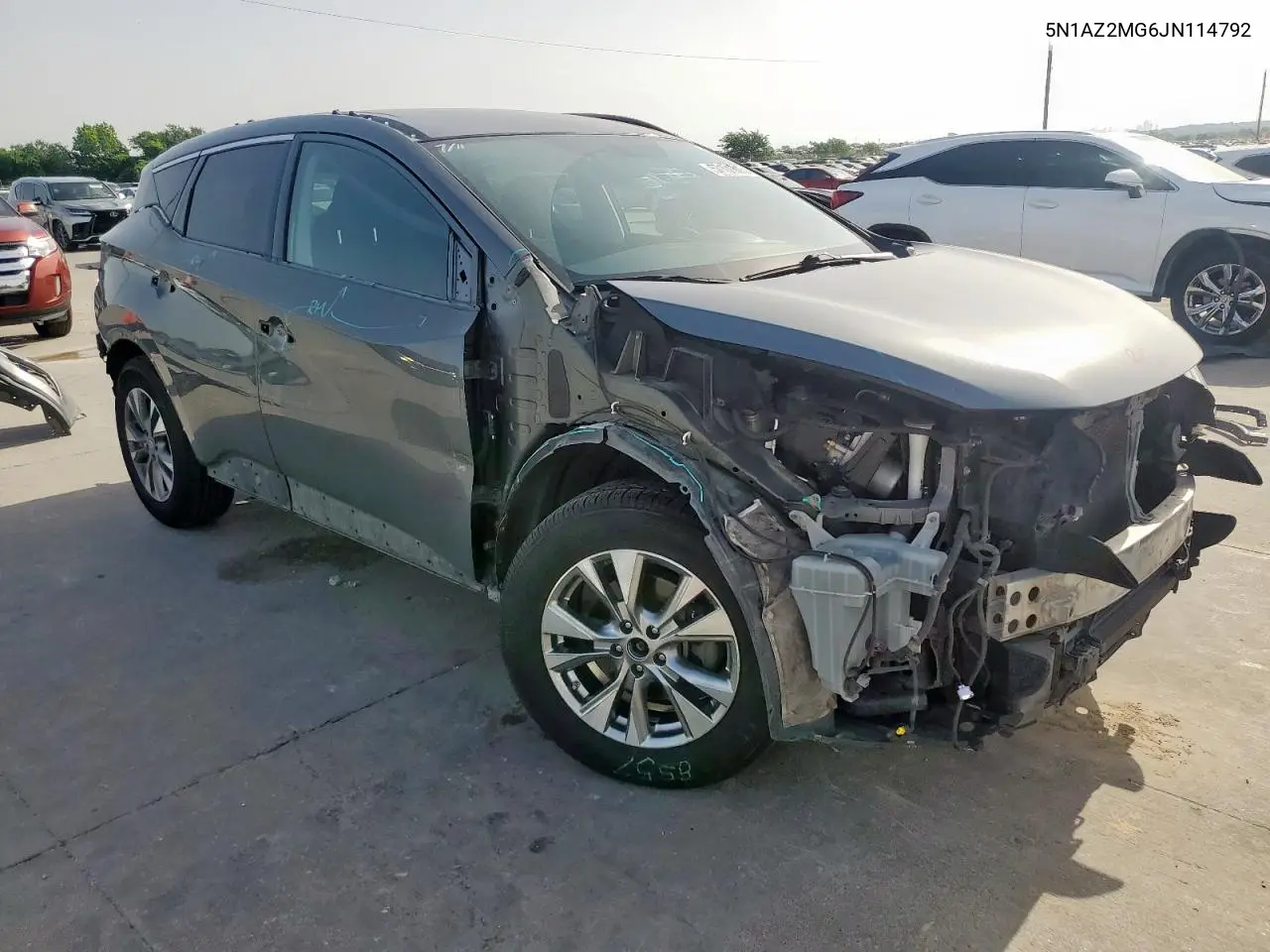 2018 Nissan Murano S VIN: 5N1AZ2MG6JN114792 Lot: 57101615