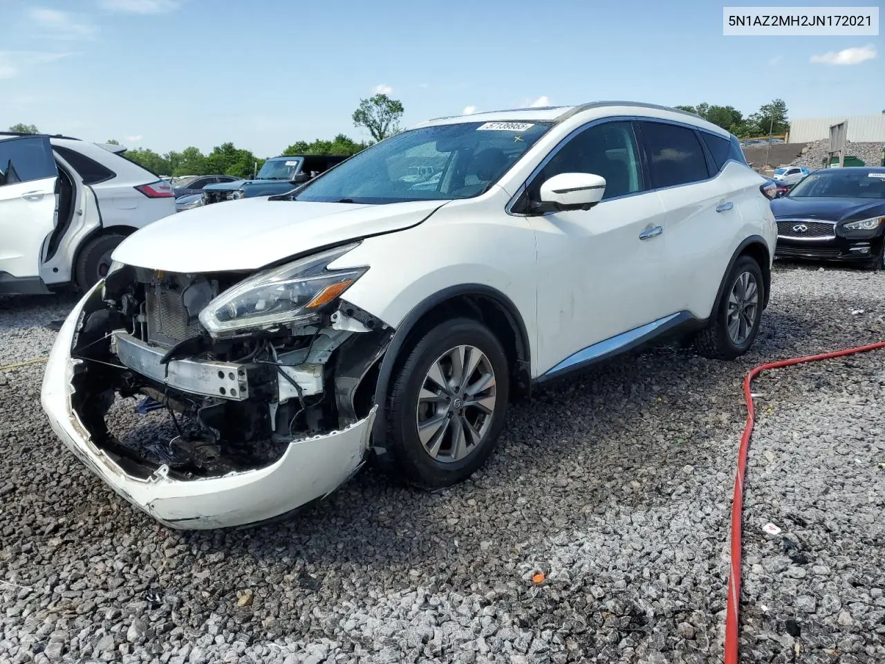 2018 Nissan Murano S VIN: 5N1AZ2MH2JN172021 Lot: 57139955