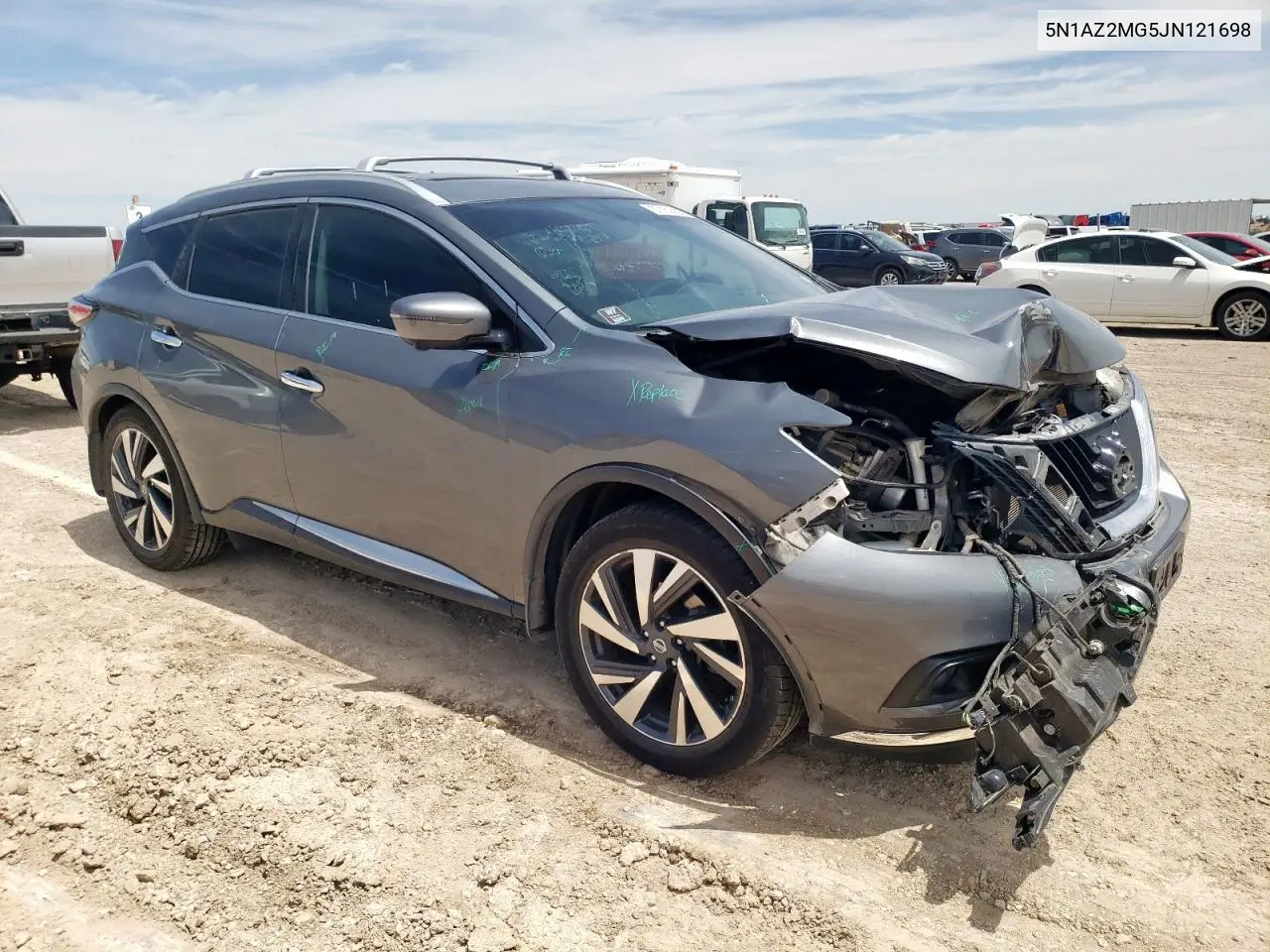 2018 Nissan Murano S VIN: 5N1AZ2MG5JN121698 Lot: 57151435