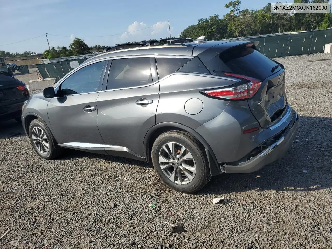 2018 Nissan Murano S VIN: 5N1AZ2MG0JN162000 Lot: 65169185