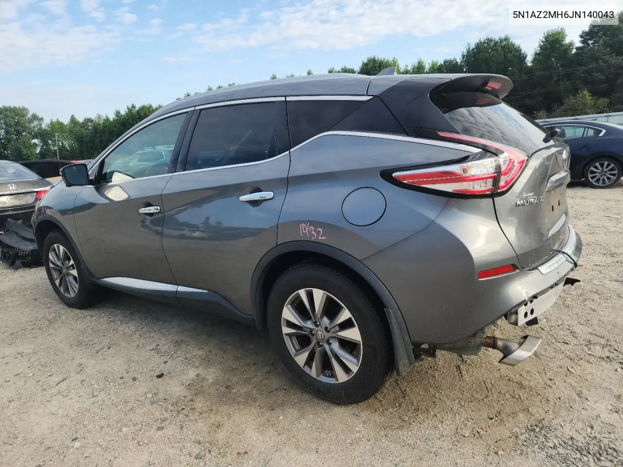 2018 Nissan Murano S VIN: 5N1AZ2MH6JN140043 Lot: 65599935