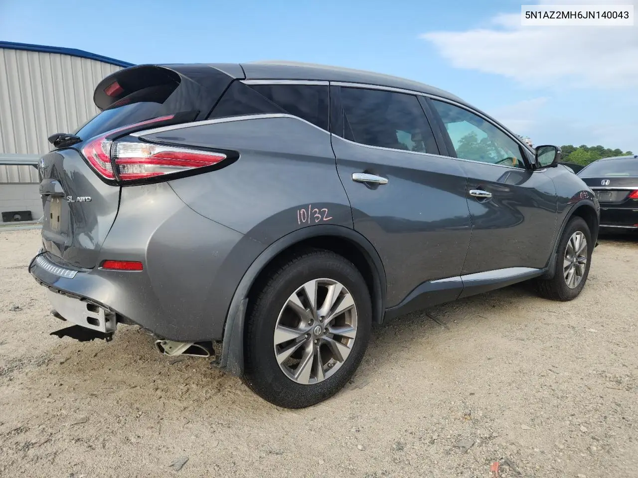 2018 Nissan Murano S VIN: 5N1AZ2MH6JN140043 Lot: 65599935